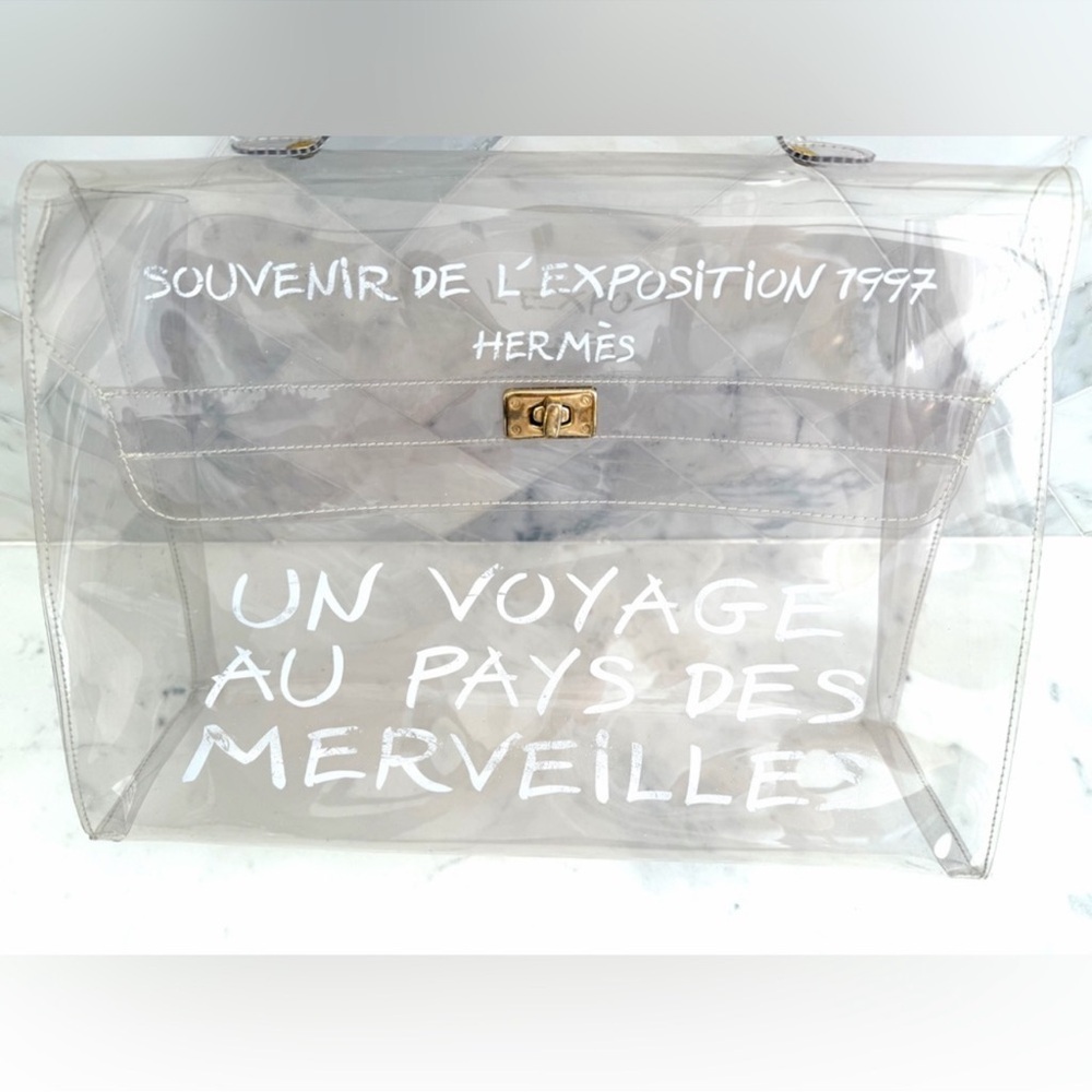 Authentic HERMES Clear Kelly Bag - Picture 2 of 3